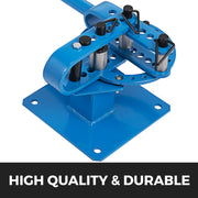 Bild in Galerie-Viewer laden, Amocart Pipe Bender YP-9Manual Bench Steel Tube Bending Kit with 7Dies 1-3inMultifonction Compact Flat Bar Rod Brake Bends Tool