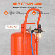 Load image into Gallery viewer, Amocart 5/10/20 Gallon Sand Blaster 60-110 PSI Portable Air Sandblaster Kit w/ Oil-Water Separator for Paint Stain Rust Removal