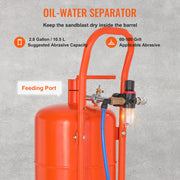 Load image into Gallery viewer, SucceBuy 5/10/20 Gallon Sand Blaster 60-110 PSI Portable Air Sandblaster Kit w/ Oil-Water Separator for Paint Stain Rust Removal - AMOCART