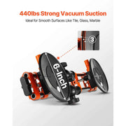 Load image into Gallery viewer, SucceBuy 2 Packs Seamless Granite Seam Setter 90°-120° Adjustable with 6 in Suction Cups Seam Joiner for Tile Joining & Leveling