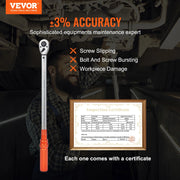 Load image into Gallery viewer, SucceBuy 1/2" 1/4" 3/8" Mechanical Torque Wrench Set Precision Pointer Hand Tools Torque Wrench Workshop Car Repair Tool - AMOCART