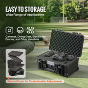 Bild in Galerie-Viewer laden, Amocart Weatherproof Hard Case HeavyDuty Protective Dry Box Case with Pre-cut Foam for Travel Hunting Military Tactical Cameras