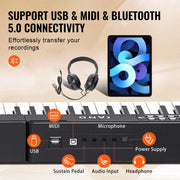 Load image into Gallery viewer, Amocart 88 Key Digital Piano Keyboard Semi Weighted Keys Full Size Electric Portable Keyboard Piano Set 1000 Tone for Beginners