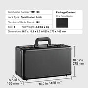 Bild in Galerie-Viewer laden, Amocart Graded Card Storage Box 4 Slots or 5Slots with Key Lock or Coded Lock Foam Dividers for 96/108/120/162 PSA Graded Cards