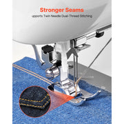 Bild in Galerie-Viewer laden, Amocart Computerized Sewing Machine 18/60/200 Stitch Applications LED Screen Foot Pedal and LED Light Heavy-Duty Metal Frame