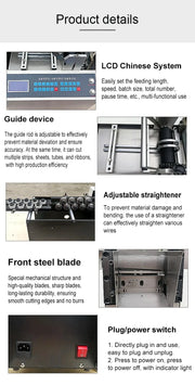 Load image into Gallery viewer, 0.1-2mm Automatic Metal Wire Straightening and Wire Rope Cutting Machine for Stainless Steel Copper Welding Wire Flat Cutter