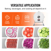 Load image into Gallery viewer, SucceBuy Electric Vegetable Slicer 0-0.5"/0-12mm Thickness Adjustable Commercial Machine Stainless Steel Food Cutter Machine - AMOCART