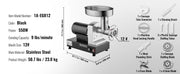 Bild in Galerie-Viewer laden, Amocart Meat Grinder Electric Meat Grinders Grinding Plate Stainless Steel Commercial for Kitchen Restaurant Butcher Store