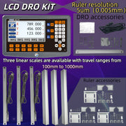 Load image into Gallery viewer, NEW SDS200S 3VA DRO 2 3 4 Axis Digital Readout Milling Lathe LCD DRO 110V /220V Display Counter Screen Monitor 3 Axes Indicator