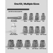 Load image into Gallery viewer, Amocart Bolt Extractor Kit Impact Bolt & Nut Remover Set with Pin Punch Solid Storage Case Cr-Mo Steel for Removing Damaged