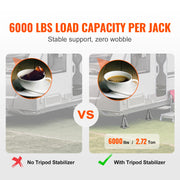 Load image into Gallery viewer, SucceBuy 4 Pack RV Stabilizer Jack 6000 Lbs Aluminum RV Leveling Jack Stack Jacks for RV Travel Trailer Camper Single Screw Jack - AMOCART