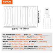 Load image into Gallery viewer, Baby Gate 28/30/36 Inches High Dog Gate Easy Step Walk Thru Child Pet Security Pressure Mount Kit Wall Cups Doorways