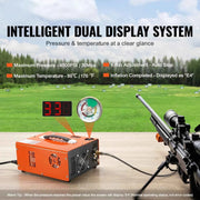 Load image into Gallery viewer, Amocart PCP Air Compressor 4500PSI Portable PCP Airgun Compressor Auto-Stop Oil Free Pump for Air Rifle Scuba Diving Bottle