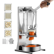 Load image into Gallery viewer, SucceBuy Commercial French Fry Cutter with 4 Replacement Blades Lemon Potato Cutter for French Fries with Extended Handle - AMOCART