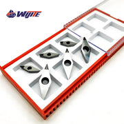 Load image into Gallery viewer, PCD insert VCGT110302 VCGT110304 08 VCGT160402 VCGT160404 08 Chip cutting tool for copper and aluminum non-ferrous metals vcgt