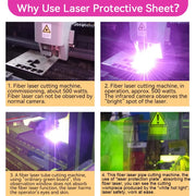Load image into Gallery viewer, laser lenses1064 Industrial Laser Safety Protective Cover Laser Protection Sheet Eyes Protection for laser lenses protect laser