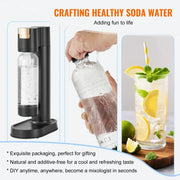 Load image into Gallery viewer, SucceBuy Sparkling Water Maker, Soda Maker Machine for Home Carbonating, Seltzer Water Starter Kit with BPA free 1L PET Bottle