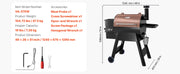 Charger l'image dans la visionneuse de galerie, WiFi App-Controlled Pellet Grill, SucceBuy BBQ Smoker with LCD Controller for Camping