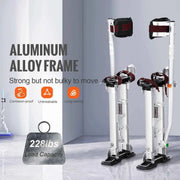 Load image into Gallery viewer, Amocart Drywall Stilts 18''-30''/36''-50'' Adjustable Aluminum Tool Stilts with Protective Knee Pads Non-Slip Work Stilts