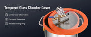 Charger l'image dans la visionneuse de galerie, Amocart Chambre à vide 3GAL/5GAL et kit de pompe 3,5 CFM Kit de chambre de dégazage sous vide avec couvercle en verre=