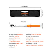 Load image into Gallery viewer, SucceBuy Torque Wrench Set Drive Click Torque Wrench Dual-Direction Adjustable Mechanical Dual Range Scales Torque Wrench Kit