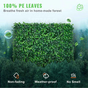 Bild in Galerie-Viewer laden, SucceBuy 12PCS 10x10 in Artificial Boxwood Panels Boxwood Hedge Wall Mat Artificial Grass Backdrop Privacy Screen UV Protected