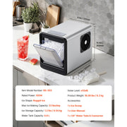 Load image into Gallery viewer, SucceBuy Countertop Ice Maker 33 44 lbs per Day Self-Cleaning Portable Machine w/Scoop Drawer-Style Ice Access Ice-Making Machin