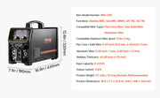 Load image into Gallery viewer, SucceBuy 5-in-1 MIG Welder 200Amp Pluse Mig Welding Machine Gas MIG/Flux Core MIG/Stick/Lift TIG with LCD Screen Display Welder