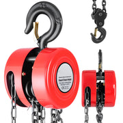 Charger l'image dans la visionneuse de galerie, Amocart 1T/2T Hand Chain Hoist Manual Chain Block with 8/10/20 ft Lifting Height Pulley Hoist for Garage Warehouse Machinery