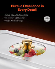 Load image into Gallery viewer, 【Premium】Amocart 2/4 Pack Chafing Dish Buffet Set Stainless Steel Chafer with Half Size Pans Rectangle Catering Warmer for Part