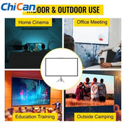Load image into Gallery viewer, 【Upgraded】Amocart 100 Inch Tripod Projector Screen with Stand 16:9 4K HD Portable Projection Home Cinema for Indoor & Outdoor P