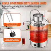 Load image into Gallery viewer, SucceBuy 30/50L Stainless Steel Alcohol Distiller Alcohol Still Essential Oil Brewing DIY Whisky Wine Brandy Distillery Home Use - AMOCART