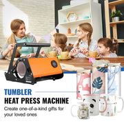 Load image into Gallery viewer, SucceBuy 11-30Oz Cup Tumbler Heat Press Touchscreen DIY Gift Ceramic Mug Heat Presser Sublimation Transfer Auto Printing Machine