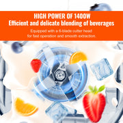 Load image into Gallery viewer, SucceBuy 2L Smoothie Blender Professional Countertop Fruit Food Processor Mixer Maker with Stainless Steel for Home Kitchen Bar - AMOCART