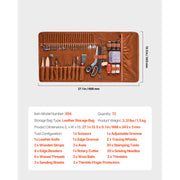 Load image into Gallery viewer, SucceBuy 38/59/61/72/92PCs Leather Working Tools Kit Leather Craft Tools Storage Bag Engraving Punching Sewing Stamping Tools