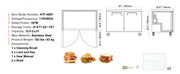 Load image into Gallery viewer, Amocart Commercial Frozen Refrigerator Sandwich Salad Prep Table 7.4Cu.Ft Food Prep Frost Free Refrigerator for Restaurant