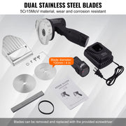 Load image into Gallery viewer, SucceBuy Electric Shawarma Knife, Cordless Battery Professional Turkish Knife Commercial Stainless Steel Gyro Cutter - AMOCART