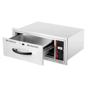 Load image into Gallery viewer, SucceBuy Commercial Electric Drawer Warmer Single-Drawer Stainless Steel Built-in Installation Drawer Cabinet for Restaurant - AMOCART