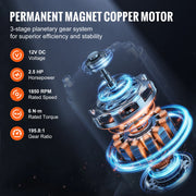 Load image into Gallery viewer, SucceBuy 6000lbs Electric Winch Car Truck Winch with 1/4 in 55 ft Synthetic Rope Wireless/Wired for Towing SUV Jeep Trailer Boat - AMOCART