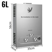 Load image into Gallery viewer, SIHAO LPG Water Heater 6L 8L 10L 12L 16L 18L Liquefied Petroleum Gas Water Heater Tankless Stainless Steel Boiler Outdoor