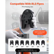 Load image into Gallery viewer, Amocart 7 PCS Pressing Jaws 1/4 in to 1-1/8 in for RLS Copper Pipes Suitable for High Pressure HVAC/R Applications - with Case