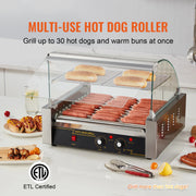 Load image into Gallery viewer, Amocart 5/7/11 Commercial Hot Dog Roller Electric Sausage Maker Barbecue Grill Machine for Camping Party Home Appliance 110V