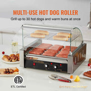 Load image into Gallery viewer, Amocart 5/7/11 Commercial Hot Dog Roller Electric Sausage Maker Barbecue Grill Machine for Camping Party Home Appliance 110V