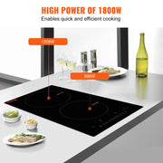 Load image into Gallery viewer, Amocart 2 Burners Electric Induction Cooktop Stove Hob Built-in Burner Cooker Sensor Touch Control Magnetic Cooker Hot Plate