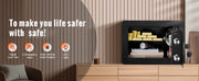 Load image into Gallery viewer, Amocart 1.2/0.5 Cubbic Fit Electronic Safe Deposit Safe Box W/ Digital Access & Override Keys for Money Gun Jewelry Document