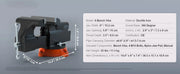 Load image into Gallery viewer, Amocart Bench Vise 4.5" 6" 6.5" Multipurpose, Swivel Base & Anvil Heavy Duty Cast Iron for Drilling, Conduit Cutting, Sanding