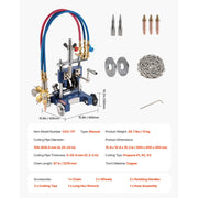 Load image into Gallery viewer, Amocart CG2-11Y Manual Pipe Cutting Machine 0.2"-2" Thick Pipe Beveling Machine w/ 82in Chain Portable Torch Beveling GasCutter
