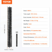 Load image into Gallery viewer, Amocart Gutter Brush 30 Ft Total Length 4.33 in Diameter Gutter Cleaning Tools Ground-Level Gutter Brush Leaf Guard for Gutters