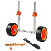 Load image into Gallery viewer, SucceBuy 250LBS Kayak Cart Canoe Cart Dolly with 7.5in Solid Rubber Tires & Kickstand Paddle Board Trolley for Paddleboards