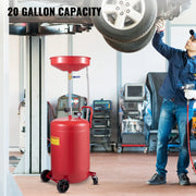 Charger l'image dans la visionneuse de galerie, Amocart 20 Gallon Waste Oil Drain Tank Air Operated Drainer with Pressure Regulating Valve for Fluid Fuel Transfer Drainage